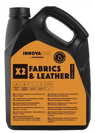 X2 Fabrics&leather concentrat 4,54L Средство для очистки и регенерации кожи и тканей INNOVACAR