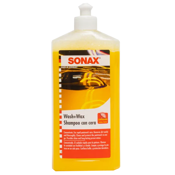 Автошампунь-концентрат с воском SONAX Wash and Wax