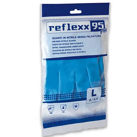Многоразовые защитные перчатки, нитриловые Reflexx