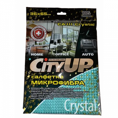 Салфетка микрофибра 36х65см CityUP Crystal CA-111