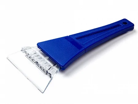 Скребок для уборки снега и льда Clingo 7x17 см с пластиковой ручкой