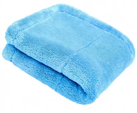 PURESTAR Plush edgeless premium towel Двухслойное полировальное полотенце синее 40x40