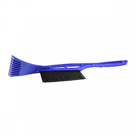 Щетка-скребок для уборки снега и льда Clingo 54см с пластиковой ручкой, синий