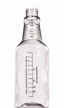 Бутылка пластиковая прозрачная с мерной шкалой 473мл Diamond Detail