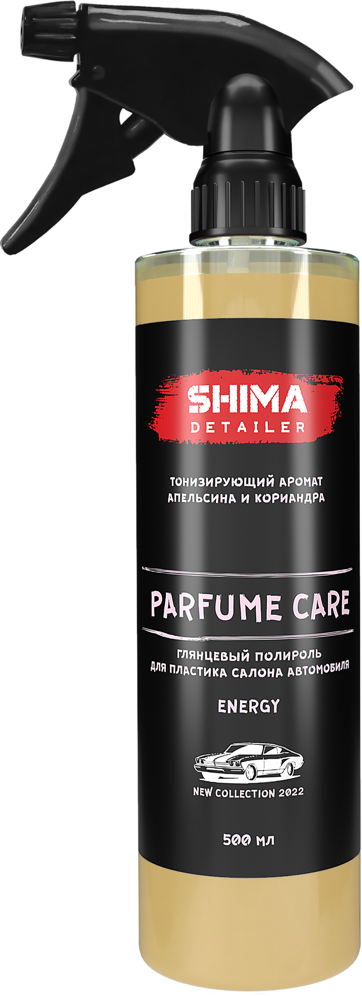 Парфюмированная полироль для пластика салона Detailer Parfume Care Energy -  купить в Москве в VDA Shop 500 мл